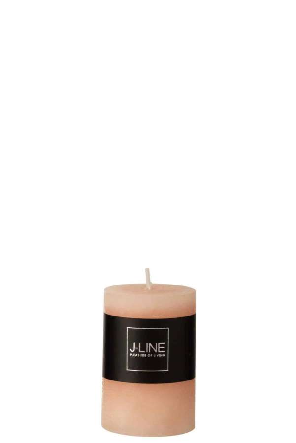 CYLINDER CANDLE  PEACH  S 18H
