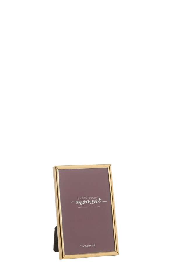 PHOTO FRAME TRACY STEEL SHINY GOLD SMALL