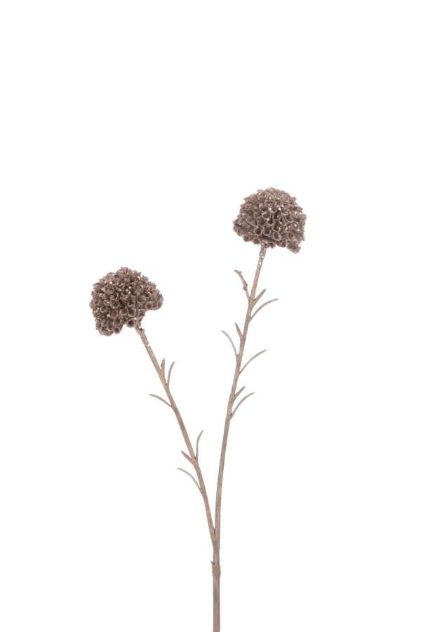 BRANCH MARIGOLD 2 FLOWERS+GLITTERS PLASTIC PINK