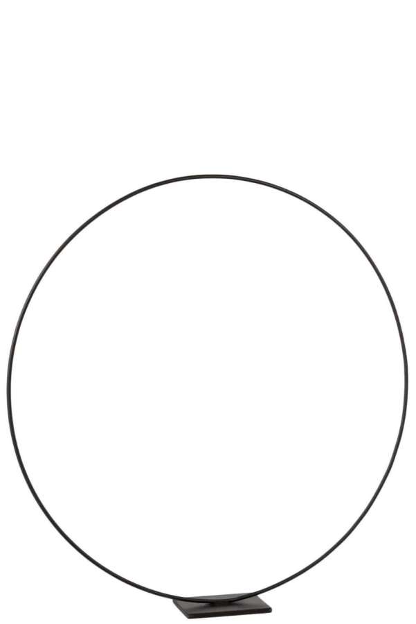 RING ON FOOT METAL BLACK LARGE