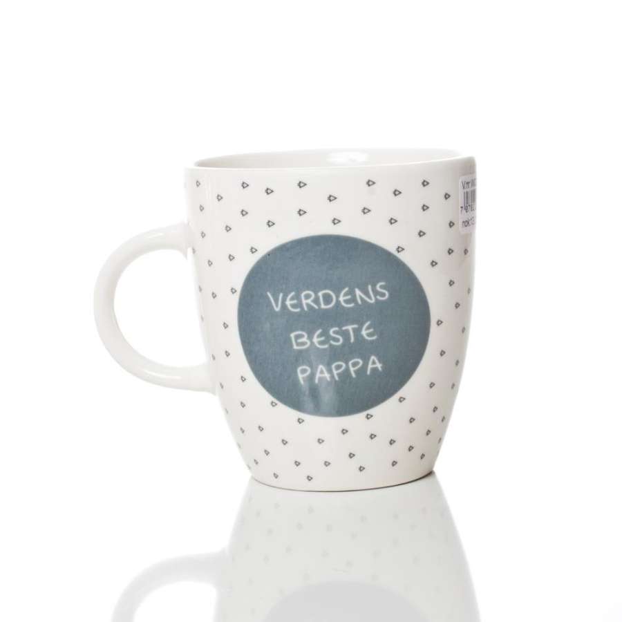 kaffekopp, lite krus med tekst- verdens Beste Pappa- ca 7X8cm