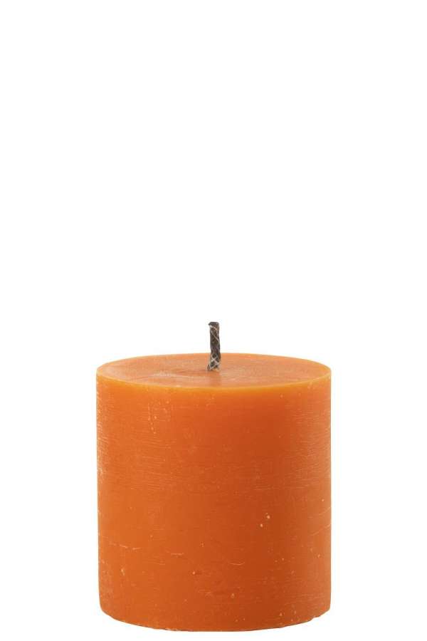 OUTDOOR CANDLE PILLAR PARAFFIN ORANGE SMALL-70HOURS