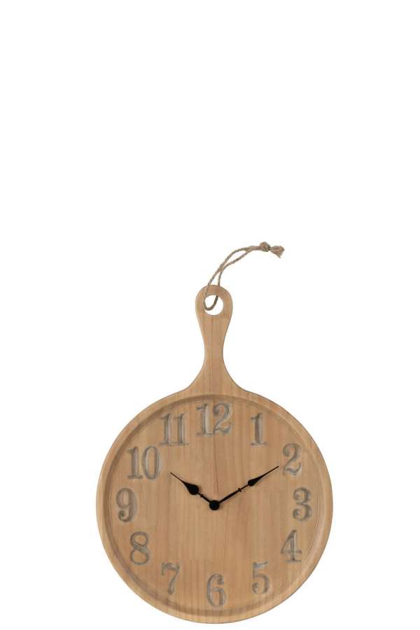 WALL CLOCK PLAN PINEWOOD NATURAL SMALL