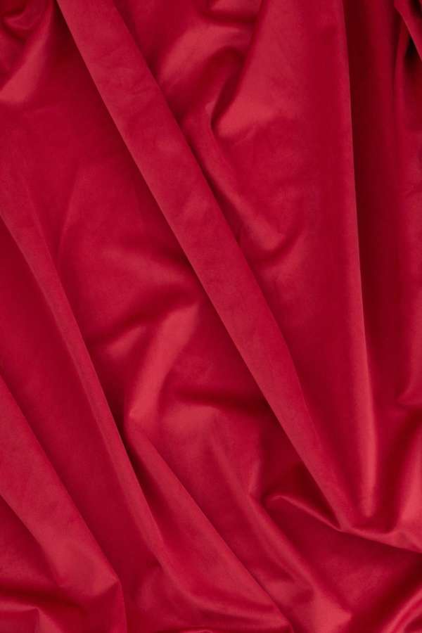FABRIC LONG VELVET RASPBERRY