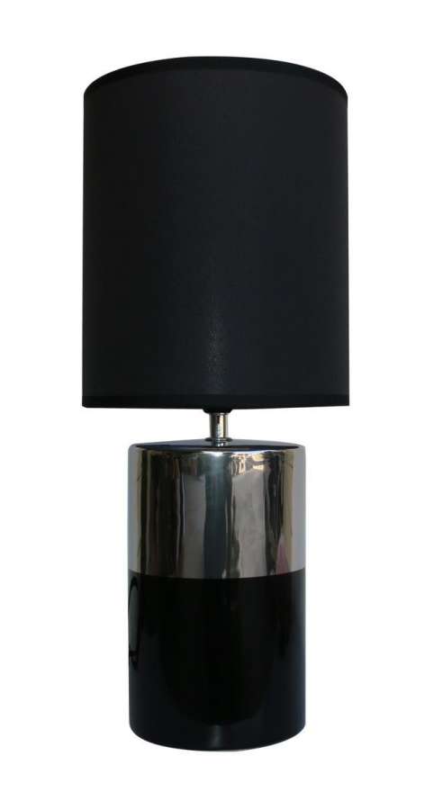 Lampe Base Sort/Sølv Liten 13X13X29Cm