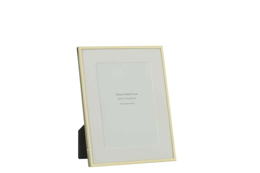 PHOTO FRAME PASSE PARTOUT FNE BORDER 13X18 METAL GOLD MEDIUM