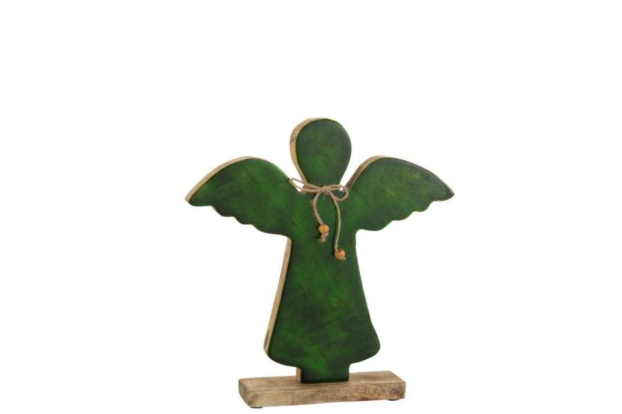 ANGEL ON FOOT VARNISHED GREEN LARGE