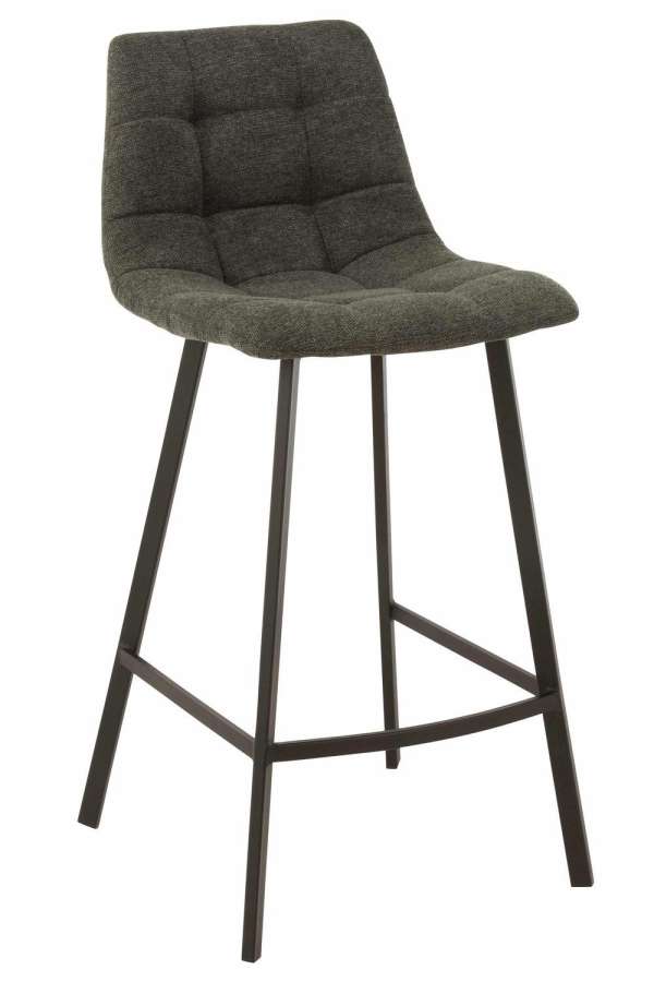 BARSTOOL STEPHANE  TEXTILE/METAL DARK GREY