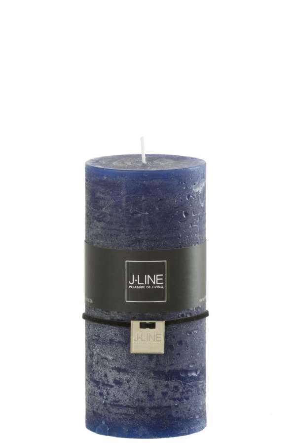 CYLINDER CANDLE DARK BLUE LARGE 52H