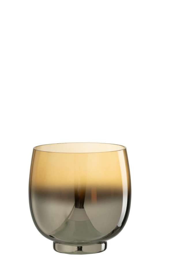 HURRICANE ROUND GLASS SMOKE YELLOW/SILVER MEDIUM