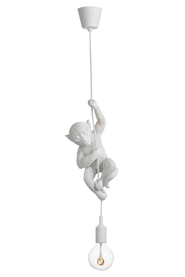 LAMP HANGING POLYRESIN WHITE