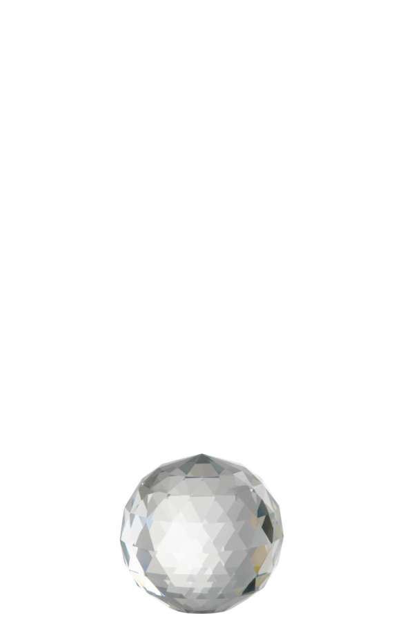 PAPERWEIGHT BALL CRYSTAL TRANSPARENT MEDIUM