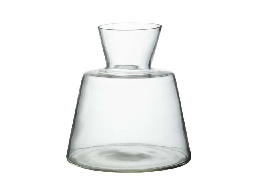 VASE CONIC GLASS TRANSPARENT LARGE