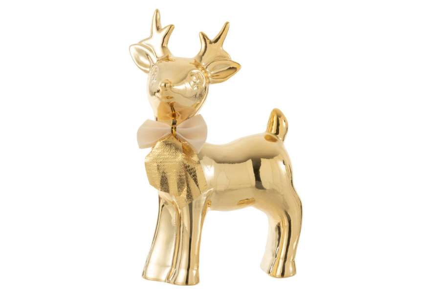 MOOSE BOW PORCELAIN GOLD LARGE