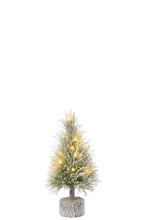 XMAS TREE B+LED ARTIFICIAL SNOW GREEN SMALL