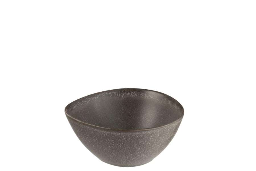 BOWL LOUISE CERAMIC BROWN MEDIUM