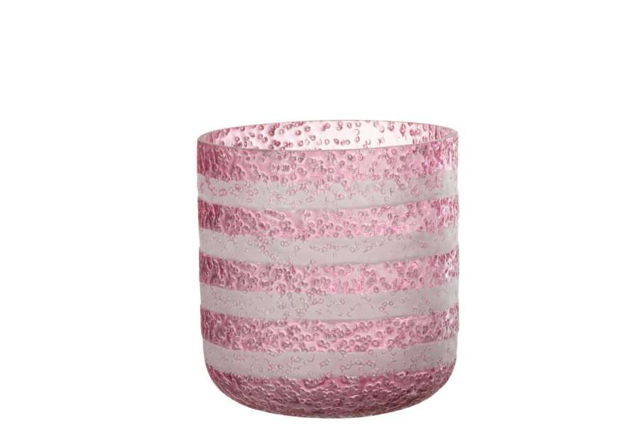 HURRICANE STRIPES GLASS RED/WHITE LARGE