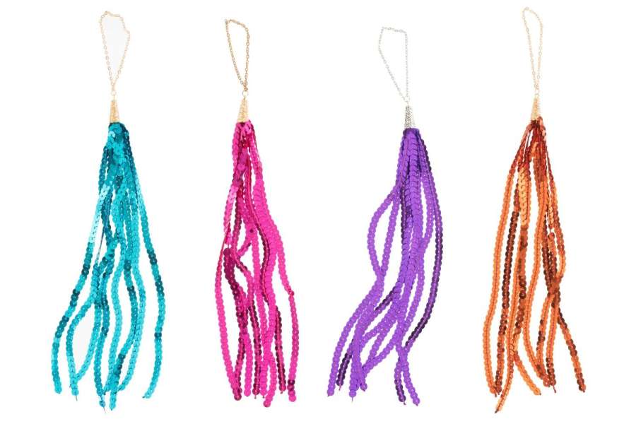 HANGER SEQUIN PLASTIC MIX ASSORTMENT OF 4