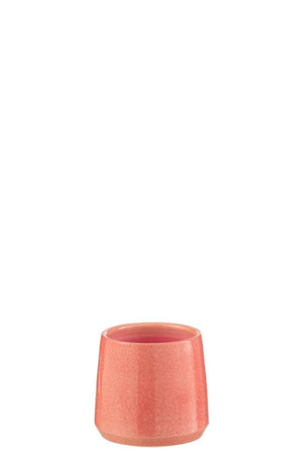 FLOWERPOT ROUND CERAMIC PINK EXTRA SMALL