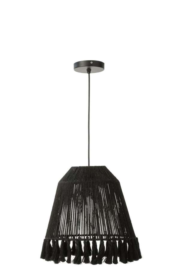 PENDANT LAMP CELIA JUTE BLACK SMALL