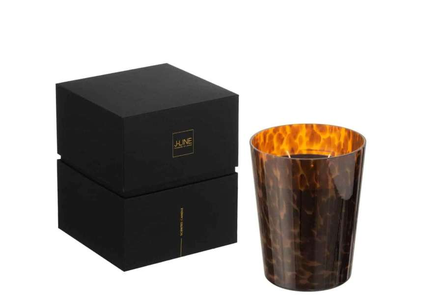 SCENTED CANDLE NOA BROWN MEDIUM68H