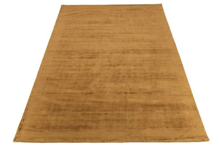 RUG RECTANGLE VISCOSE COTTON OCHRE