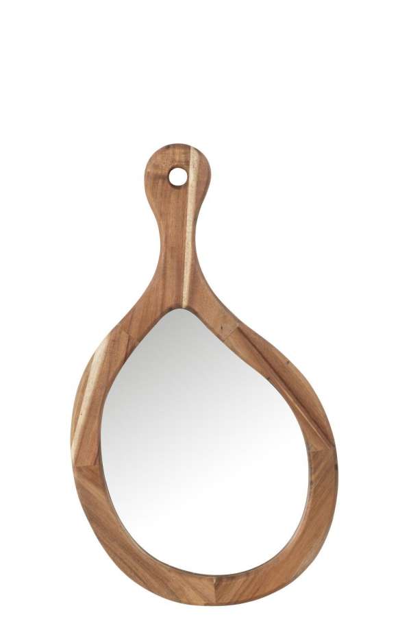 MIRROR PALETTE WOOD/GLASS NATURAL SMALL