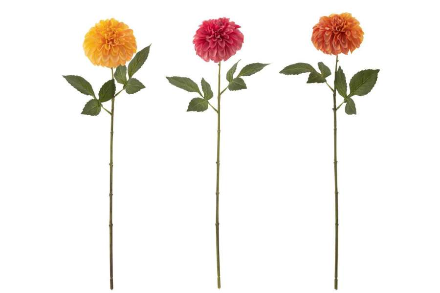 BOUQUET DAHLIA ARTIFICIAL MIX ASSORTMENT OF 3