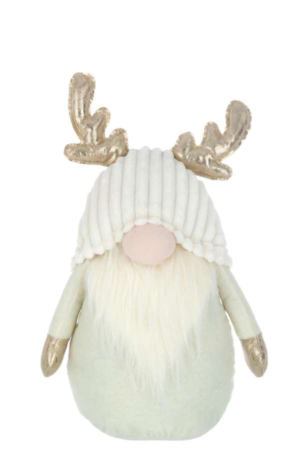 GNOME ANTLERS TEXTILE BEIGE LARGE