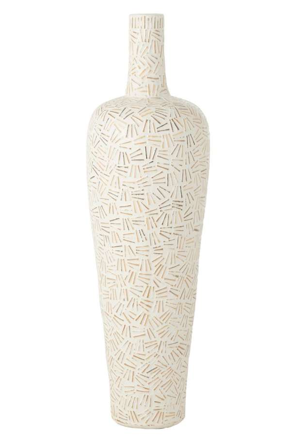 VASE LAUWRA CEMENT WHITE LARGE