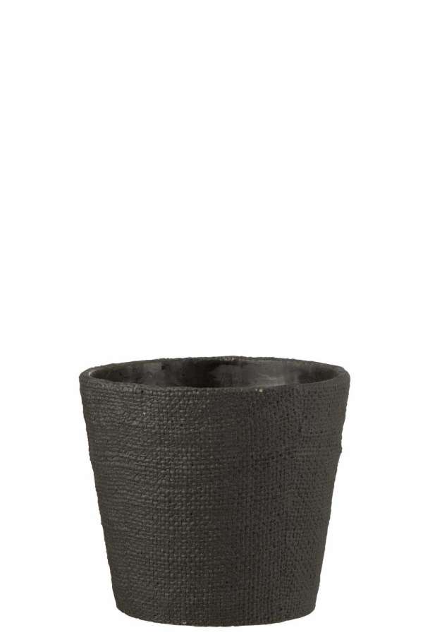 FLOWERPOT BAR CEMENT BLACK LARGE