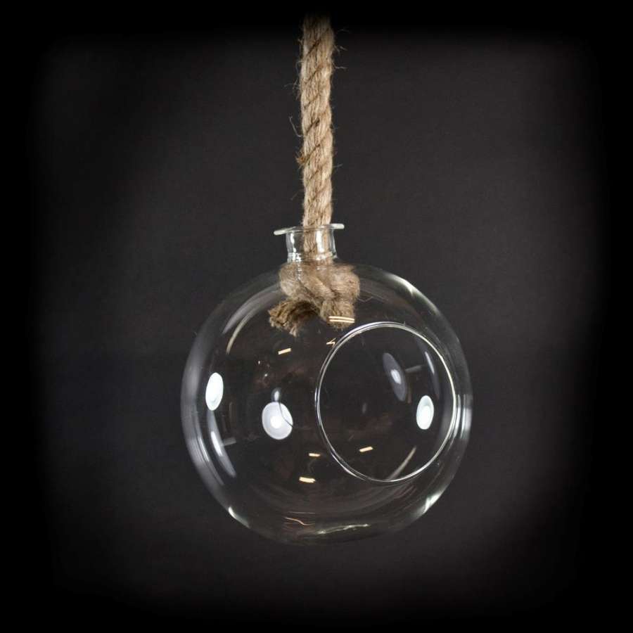 Glassheng Rund M/Tau 18X18Cm