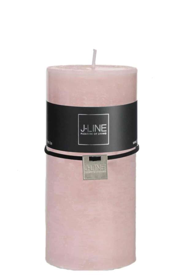 CYLINDER CANDLE POWDERPINK L -52H