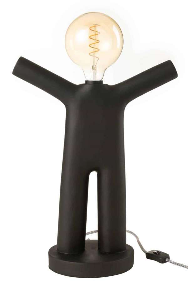 LAMP P'TIT MAURICE POLY BLACK