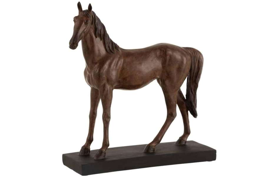 HORSE POLY BROWN LARGE