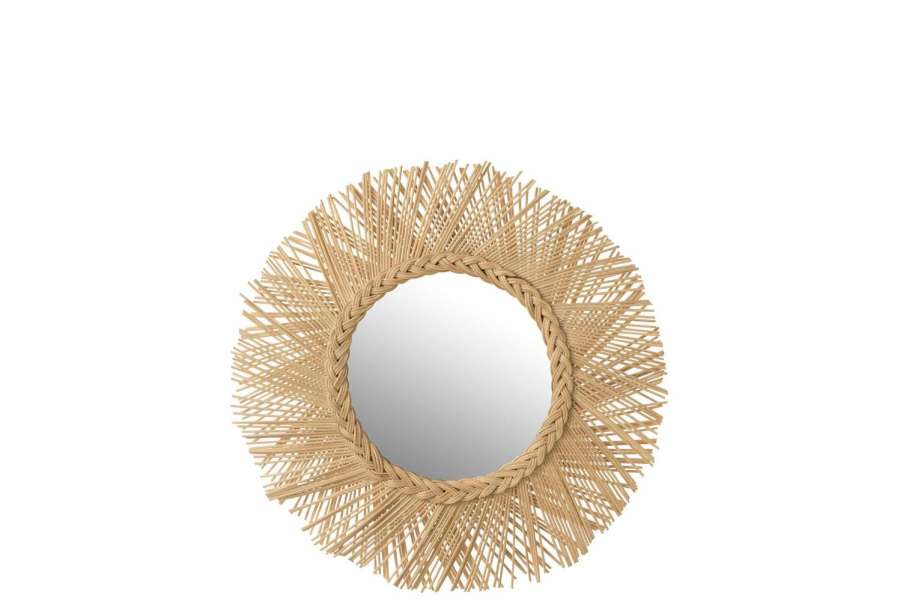 MIRROR TRESS RATTAN NATURAL