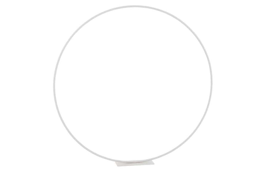 RING ON FOOT METAL WHITE LARGE