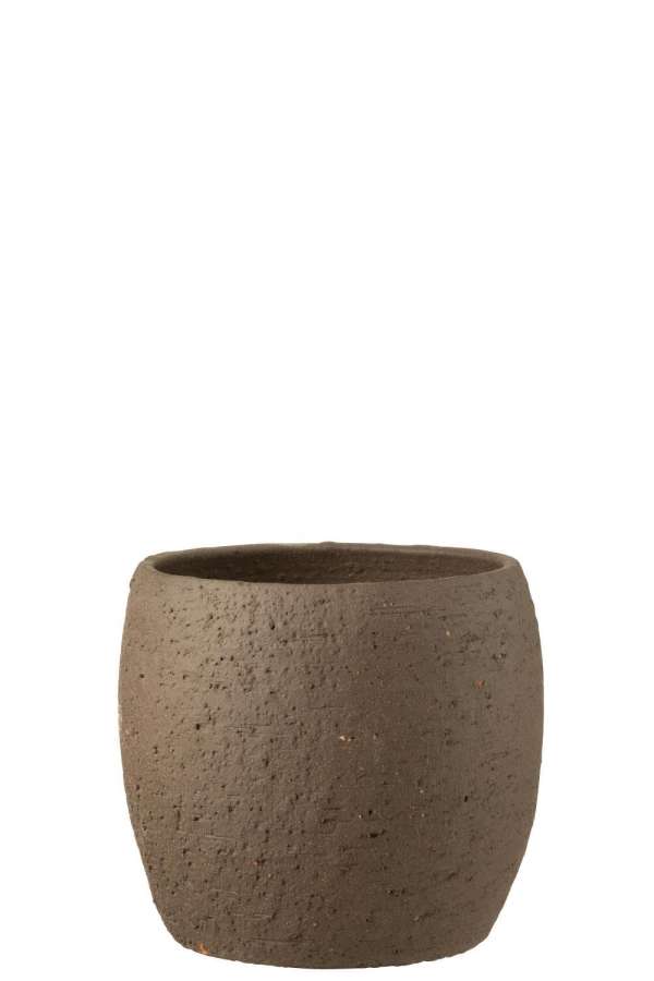 FLOWERPOT ENYA CERAMIC BROWN XLARGE