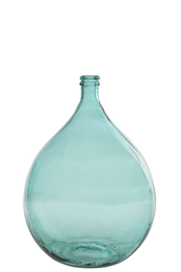 VASE LISSABON GLASS AQUA LARGE