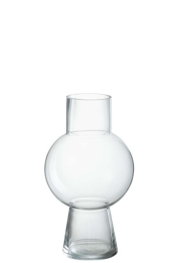 VASE BALL GLASS TRANSPARENT MEDIUM