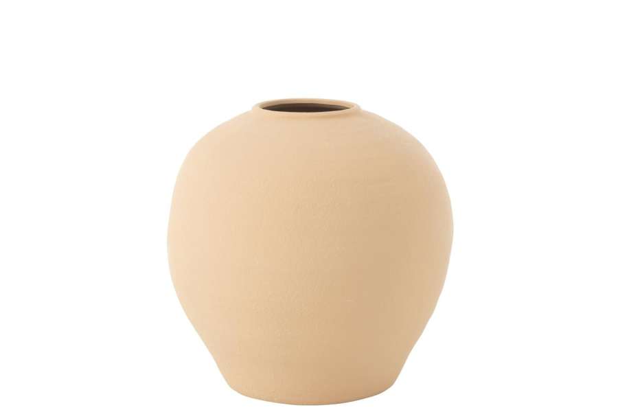 VASE CASSIA ROUND CLAY BEIGE LARGE