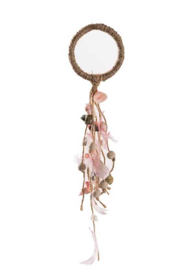 HANGER SHELL/FEATHERS PEACH SMALL