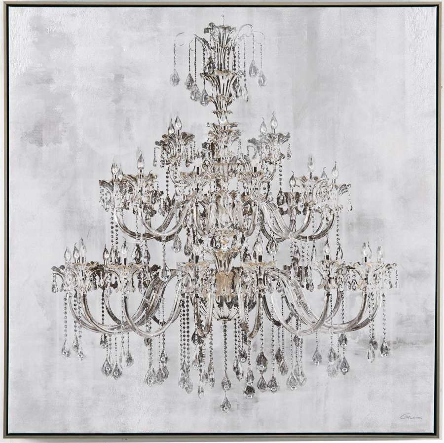 Maleri m/ramme 100x100cm