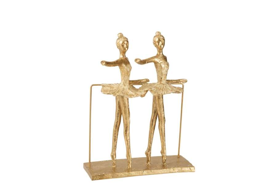 2 BALLERINAS POLY GOLD