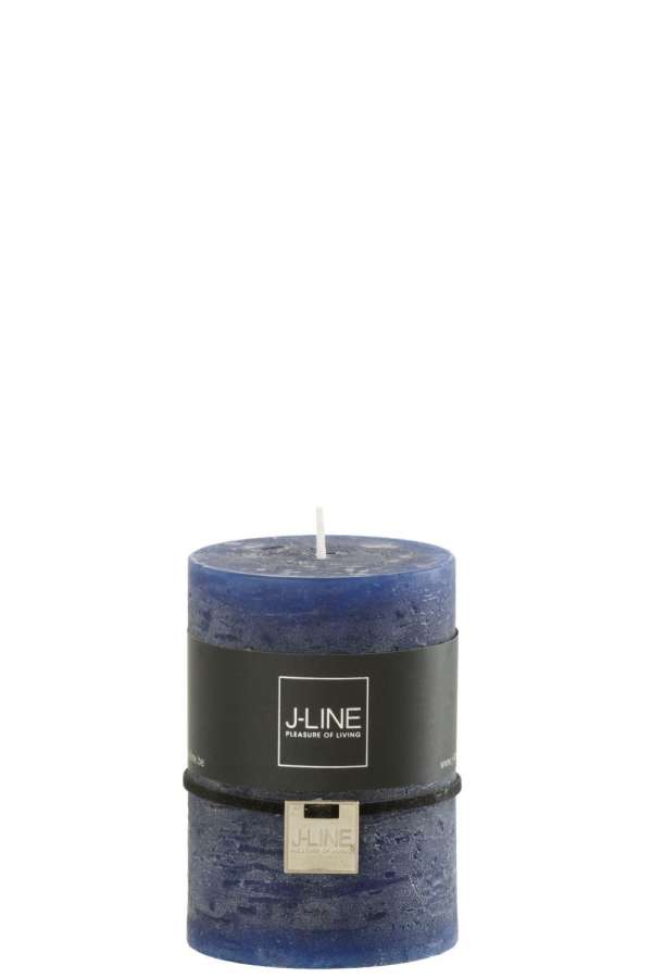 CYLINDER CANDLE DARK BLUE MEDIUM 39H