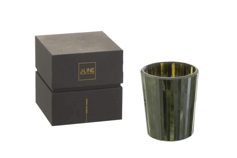 SCENTED CANDLE NOA HERBAL SERENITY GREEN MEDIUM-55H