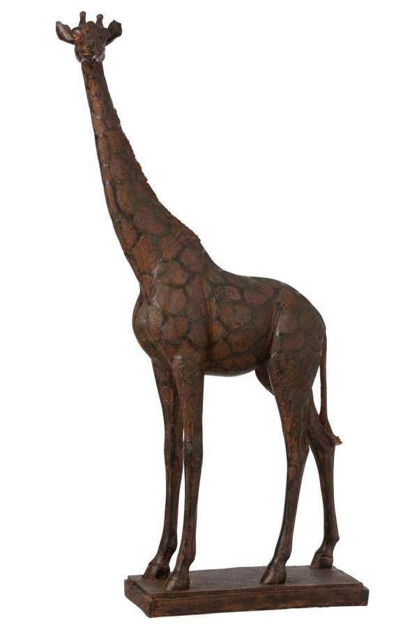 GIRAFFE POLY BROWN LARGE