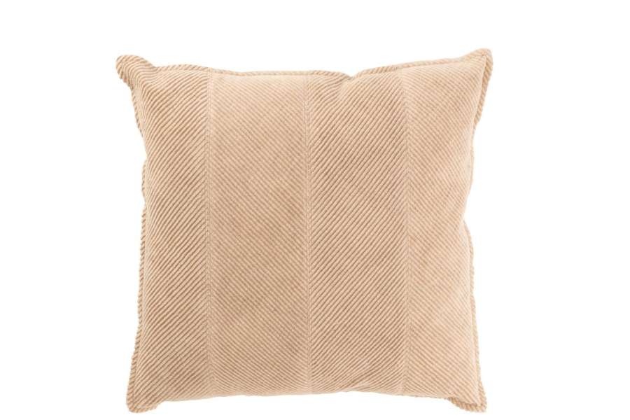 CUSHION STRIPES COTTON/POLYESTER BEIGE
