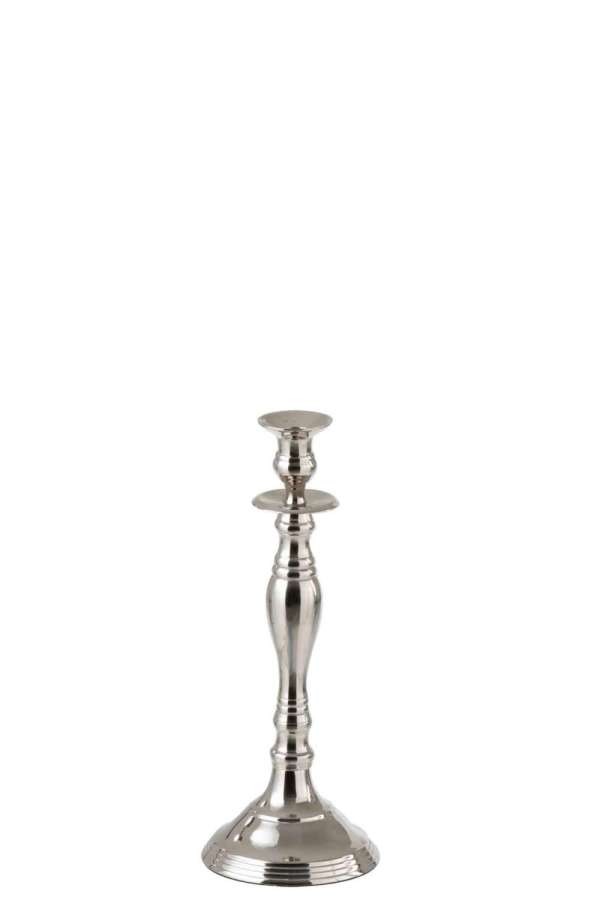 CANDLEHOLDER CLASSIC ALUMINIUM SILVER SMALL