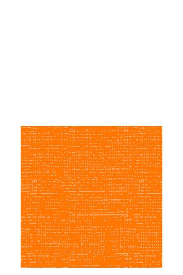 PACK 16 NAPKINS TEXTTILE TOUCH PAPER ORANGE SMALL
